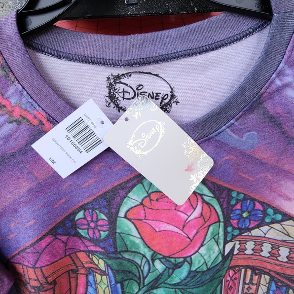 Disney Beauty And The Beast Stained Glass Pullover by Hot Topic NEW - Picture 3 of 5